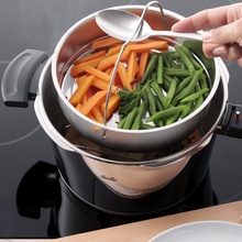 Oala sub presiune Fissler VitaVit Premium, capacitate 6 Litri, diametru 22 cm, accesoriu aburi, inductie