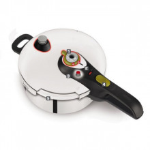 Oala sub presiune Tefal Secure 5 Neo, capacitate 6 litri, inox, argintiu, inductie, cod produs P2530741