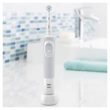 Periuta electrica de dinti Oral-B Vitality D100 Sensi Ultra Thin, 7600 Oscilatii/min, Curatare 2D, 1 program, 1 capat, alb