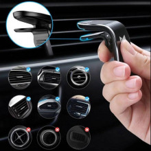 Suport auto magnetic, universal, prindere in grila de aerisire, negru