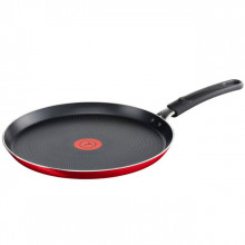 Tigaie pentru clatite cu interior anti-aderent Tefal Essential, diametru 25 cm, rosu