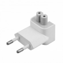 Adaptor priza EU pentru incarcator Apple MacBook Pro, iPad, IPhone, compatibil, culoare alb