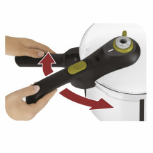 Oala sub presiune Tefal Secure 5 Neo, capacitate 6 litri, inox, argintiu, inductie, cod produs P2530741