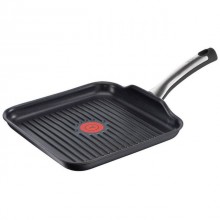 Tigaie grill cu interior anti-aderent Tefal Talent Pro, diametru 26 x 26 cm, inductie