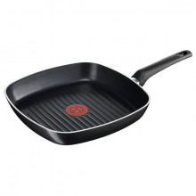 Tigaie grill cu interior anti-aderent Tefal Invissia, diametru 26 x 26 cm, negru