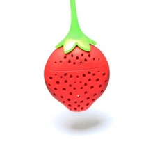 Capsula infuzor din silicon KingHoff, design capsuna