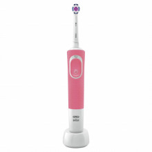 Periuta electrica de dinti Oral-B Vitality D100 3D White, 7600 Oscilatii/min, Curatare 2D, 1 program, 1 capat, roz