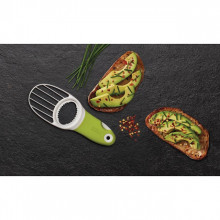 Ustensila pentru avocado 3 in 1 GoAvocado - Joseph Joseph, alb/verde