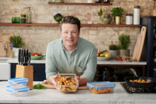 Tigaie adanca cu interior anti-aderent Tefal Jamie Oliver Home Cook, capac, 24 cm, inductie