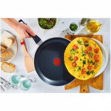 Tigaie cu interior anti-aderent Tefal Start & Cook C2720653, 28 cm, inductie, negru
