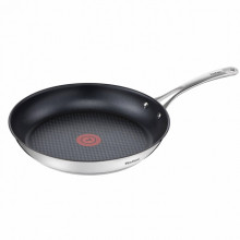 Tigaie inox cu interior anti-aderent Tefal Ever Cook, diametru 24 cm, inductie