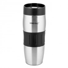 Cana termos cu pereti dubli inox KingHoff, capacitate 380 ml