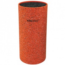 Suport pentru cutite King Hoff KH-1120, inaltime 22 cm, portocaliu