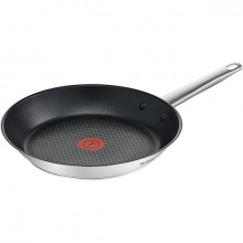 Tigaie inox cu interior anti-aderent Tefal Simpleo, diametru 28 cm, inductie, Thermo-Spot
