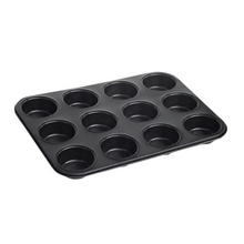 Forma din otel carbon pentru briose KingHoff, 12 cupe