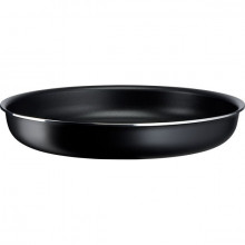 Set vase Tefal Ingenio Easy Cook & Clean L1539053, 10 piese, 16-28cm, aluminiu, negru