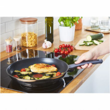 Tigaie inox cu interior anti-aderent Tefal Daily Cook G7300655, diametru 28 cm, exterios inox, inductie