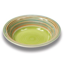 Farfurie pentru supa Nava, ceramica, diametru 21 cm, verde