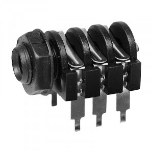 Jack mama, 6,3mm, stereo