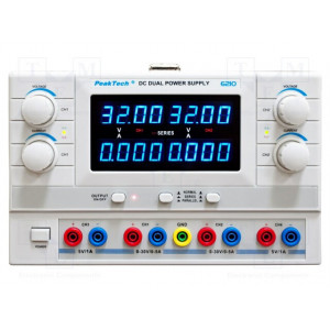Sursa de laborator; reglabil,multicanal; 0÷30VDC; 0÷5A P6210