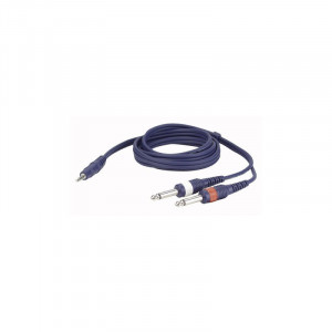Cablu audio Jack 3.5 stereo la 2 Jack 6.3 mono 1.5 m