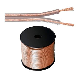 Cablu pentru difuzor, transparent, 2x1,5 mm OFC