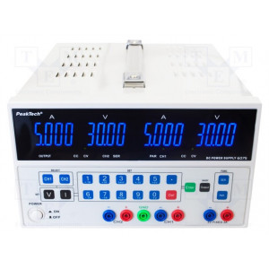 Sursa de laborator; reglabil,multicanal; 0÷30VDC; 0÷5A P6075