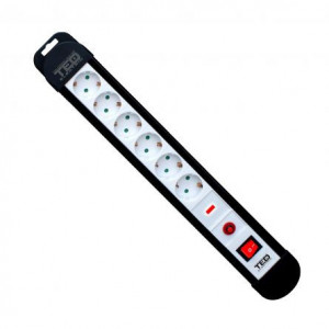Prelungitor cu protectie 6 prize, 3 x 1.5mm 5 metri