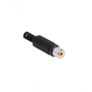 Mufa RCA mama plastic Negru
