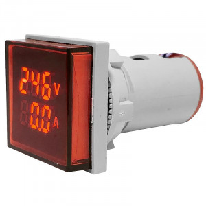 Voltampermetru 0-500V/0-100A, rosu