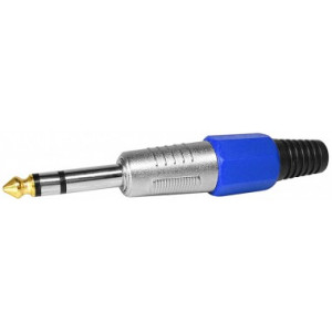 Jack tata 6,3 stereo albastru