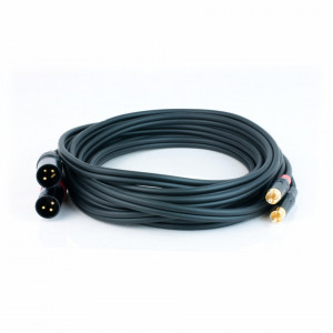 Cablu 2x mufe RCA tata la 2x mufe XLR tata 5m