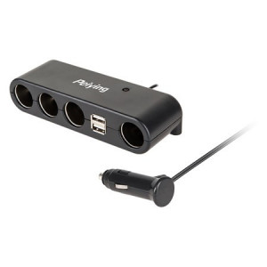 SPLITTER BRICHETA AUTO X4 CU USB SI CABLU