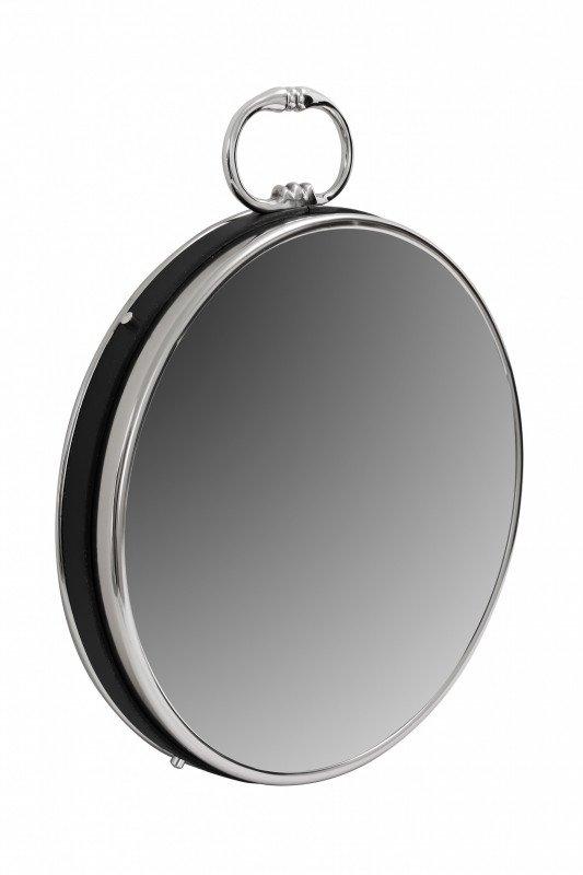 Oglindă rotunda cu rama argintie 5x41x50 cm