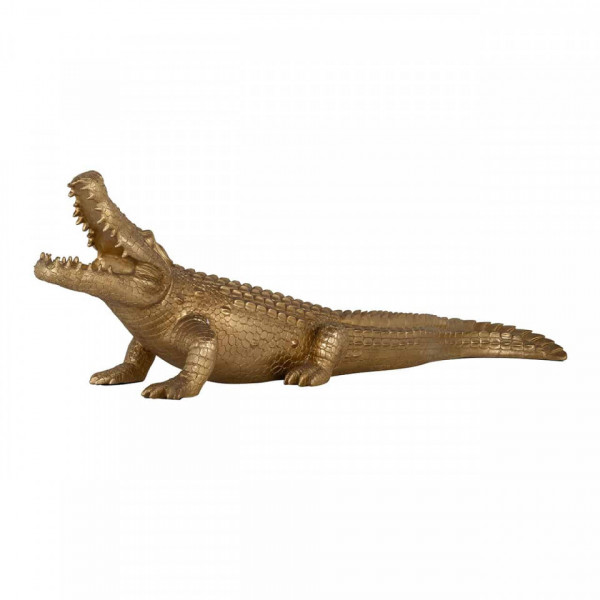 Decoratiune crocodil, gold