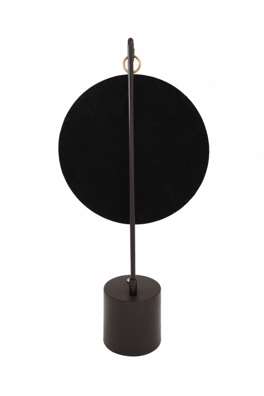 Oglinda rotunda auriu/negru Elegance 13x30x65 cm