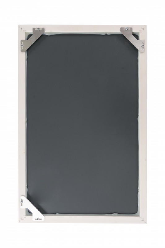 Oglinda dreptunghiulara cu rama din polistiren alba/maro/aurie Gilbert, 57,5cm (L) x 37,5cm (W) x 1,6cm (H)