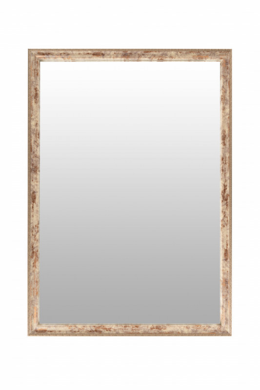 Oglinda dreptunghiulara cu rma din polistiren alba /maro/aurie Gilbert, 69,5cm (L) x 49,5cm (L) x 1,6cm (H)