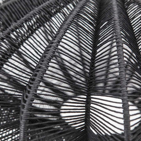 Lustra din bambus Nimbus neagra, un bec