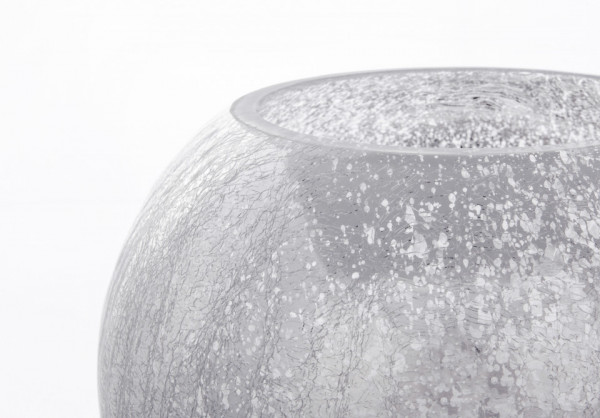 Vaza sticla Alpinia II Argintiu