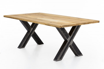 Blat de masa dreptunghiular din lemn de stejar Tops & Tables 200 x 100 x 4 cm