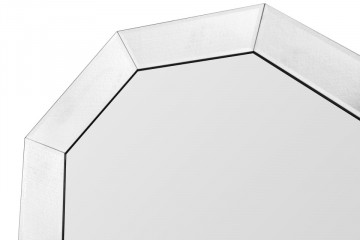 Oglinda cu rama din sticla argintie Kronos, aprox.4cm (L / D) x 60cm (W) x 60cm (H)