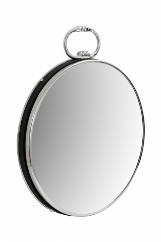 Oglindă rotunda cu rama argintie 5x51x62 cm