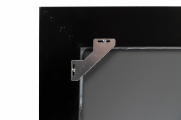 Oglinda dreptunghiulara cu rama din polistiren neagra/aurie Harper, 44,8cm (L) x 35,8cm (L) x 1,8cm (H)