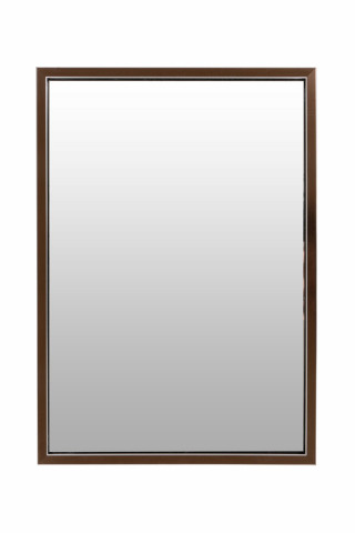 Oglinda dreptunghiulara cu rama din polistiren bronz/neagra Cliff, 68cm (L) x 48cm (L) x 1.6cm (H)