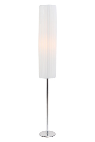 Lampadar din otel/latex 110 cm alb, 2 becuri