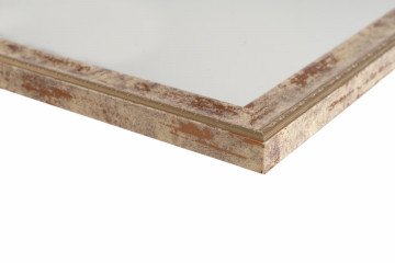 Oglinda dreptunghiulara cu rma din polistiren alba /maro/aurie Gilbert, 69,5cm (L) x 49,5cm (L) x 1,6cm (H)