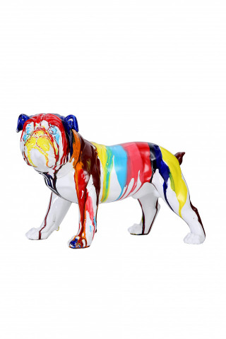 Decoratiune Bulldog, multicolor