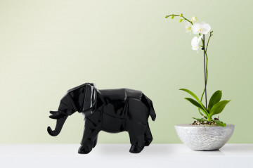 Decoratiune Elephant, negru