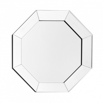 Oglinda cu rama din sticla argintie Kronos, aprox.4cm (L / D) x 60cm (W) x 60cm (H)